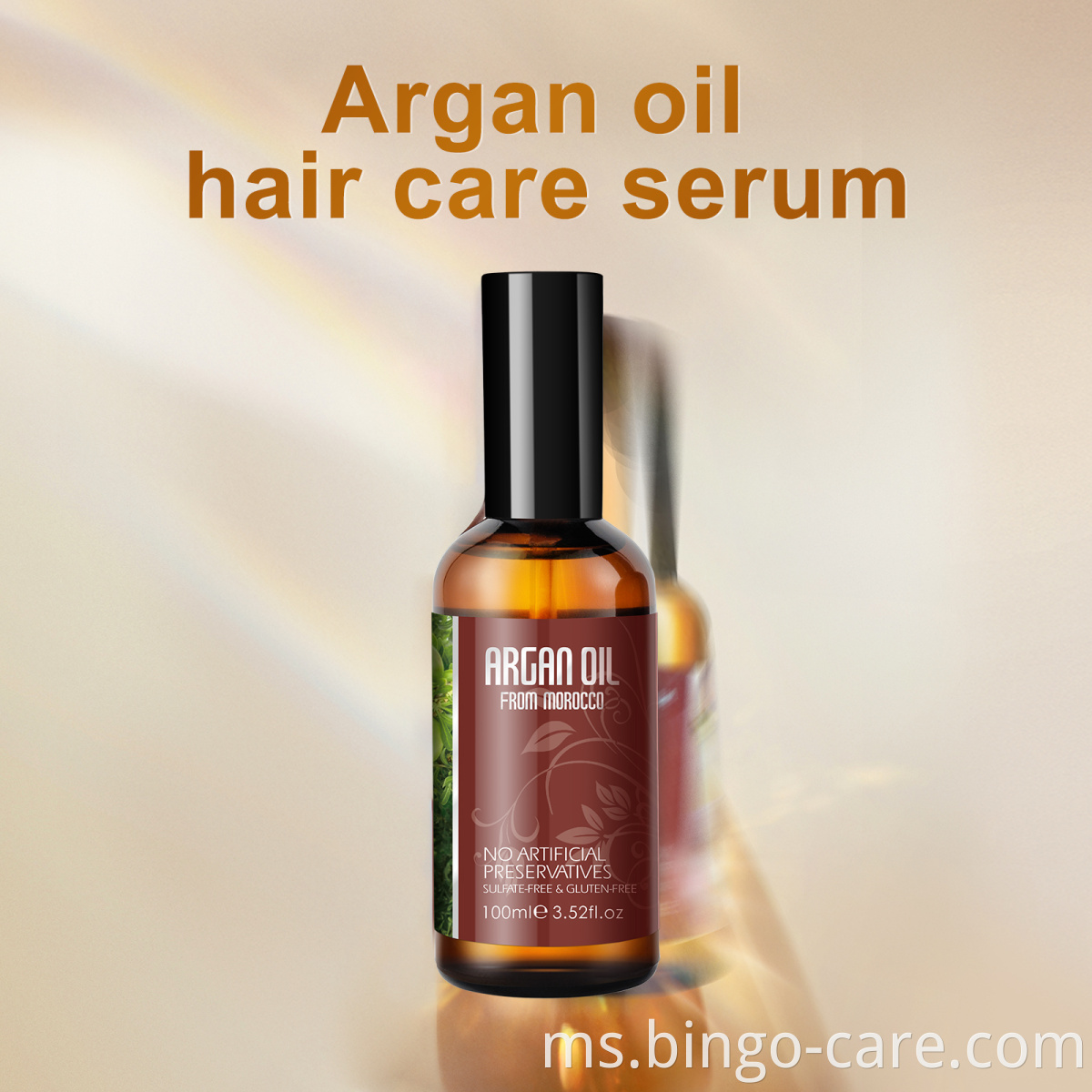 Private Label Argan oil Serum Penjagaan Rambut Morocco Natural Organic 100% Pengeluar Argan Minyak Tulen